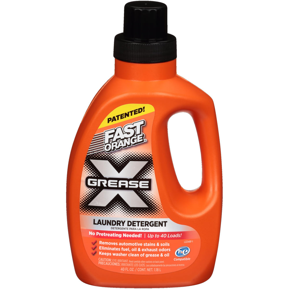 Fast Orange envase frontal mostrando etiqueta y beneficio de limpieza intensa