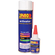 FastCap estuche frontal mostrando adhesivo y activador, solución portátil