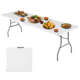 FDW mesa plegable vista frontal, diseño estable y portátil