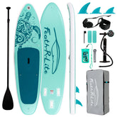 FEATH-R-LITE front view of board showing shape and stability benefits