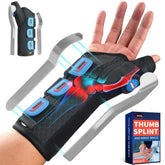 FEATOL front view of brace showing full wrist and thumb support, improves stability