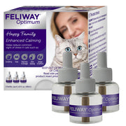 FELIWAY Optimum empaque frontal mostrando beneficios calmantes