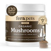 Fera Pets front jar showing product label and benefits