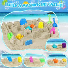 FHOZGECY niños jugando en la playa usando los camiones para construir castillos