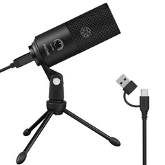 FIFINE K669B front view showing cardioid capsule and clean vocal capture