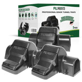 Filpestco front packaging showing 3-count reusable traps and clear benefits