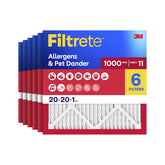 Filtrete front package view showing dimensions and benefit of cleaner home air