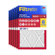 Filtrete front packaging showing MPR 1000 benefits and six-pack convenience