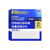 Filtrete front packaging showing two filters and benefits for clearer air