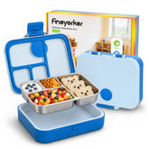 Fineyorker vista frontal con tapa cerrada, práctico y compacto para mochilas