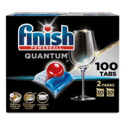 Finish front packaging showing 100 tablets and clear benefits