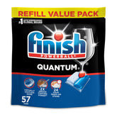 Finish Quantum frontal del paquete de 57 cápsulas con ahorro y brillo