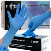 FINITEX caja frontal mostrando 200 guantes, alta capacidad y conveniencia