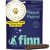 Finn front packaging showing product and benefits, helps easy identification