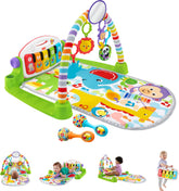 Fisher-Price front view showing full gym and benefits for developmental play