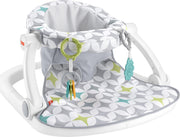 Fisher-Price asiento Sit-Me-Up frontal mostrando base estable y comodidad