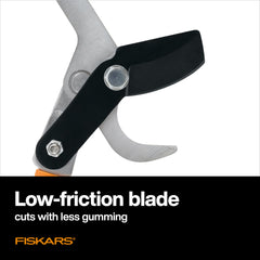 Fiskars lopper cutting a branch demonstrating effortless pruning action