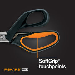 Fiskars mango SoftGrip texturizado para comodidad y uso con guantes
