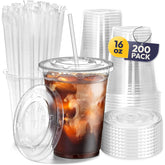 Fit Meal Prep front pack of 200 clear PET cups showing value supply and convenience
