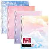 Five Star front cover clouds design protecting notes and resisting water