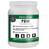 Five Star front packaging showing 4 lb PBW cleaner and product name for reliable cleaning