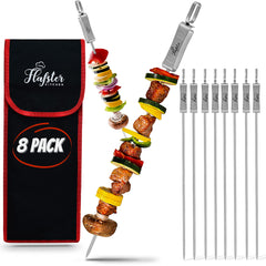 FLAFSTER KITCHEN front packaging showing eight skewers ready to gift and store