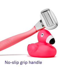 Flamingo detalle de la cinta lubricante con aloe y manteca de karité, deslizamiento suave