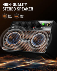 Flatsons panel de controles con botones Gain Tone y selector CLEAN/DRIVE