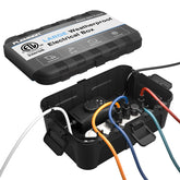 Flemoon front view of waterproof electrical box showing compact exterior and durable construction