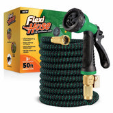 Flexi Hose front packaging showing product and features, quick storage benefit