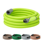 Flexzilla front view showing 25ft hose and packaging, highlighting convenience