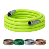 Flexzilla front packaging showing model and length, highlighting lightweight benefit