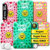 Flintts paquete frontal mostrando diseño compacto y beneficio de frescura