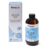 FloraLife Quick Dip vista frontal con envase y claridad de producto