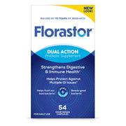 Florastor frente del envase mostrando marca y beneficio digestivo