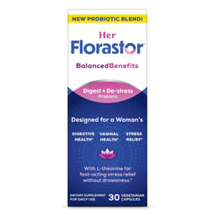 Florastor caja frontal mostrando nombre del producto y beneficio digestivo