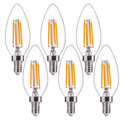 FLSNT paquete frontal de seis bombillas B11 mostrando valor y ahorro