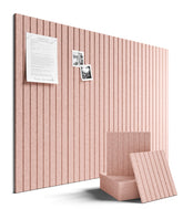 Fluxynara front view of large pink bulletin board showing full assembled benefit of organization