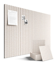 Fluxynara front view oatmeal panel showing neat pin display and clean aesthetic