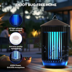 Flyghost detalle de la rejilla eléctrica de 4200V, seguridad y eliminación rápida