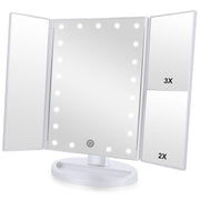 Flymiro espejo frontal iluminado con 21 LEDs para mejor precisión