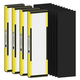 FMDZFL front packaging showing four FLT4825 filters and pre-filters for easy replacement