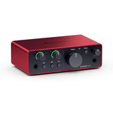 Focusrite Scarlett Solo frontal mostrando controles y facilidad de uso