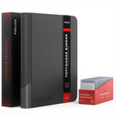Foluck binder front cover showing durable PU leather and neat zipper closure benefit protection