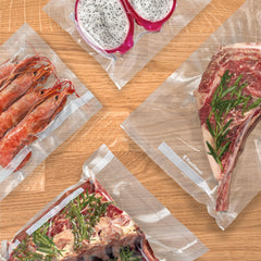 Detalle multicapa del material FoodSaver que protege sabores y evita humedad