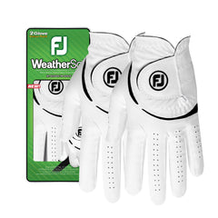 FootJoy empaque frontal del 2-pack blanco mostrando ajuste clásico y valor