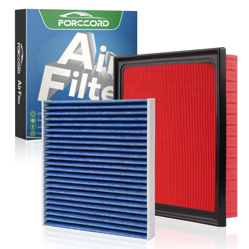 Forccord kit frontal del empaque mostrando filtros y beneficios de compatibilidad