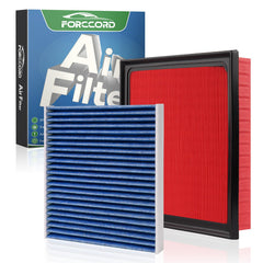 Forccord kit frontal del empaque mostrando filtros y beneficios de compatibilidad