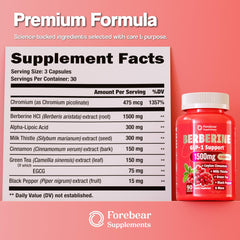 Forebear Supplements cápsula en mano demostrando la toma fácil y dosificación