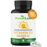 ForestLeaf botella frontal mostrando 120 cápsulas y beneficio de suplementación semanal
